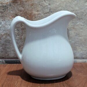 Vintage Small White Ceramic Pitcher Marked Tepco USA China